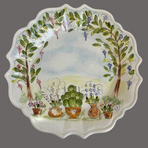 Ma Maison by Tabletops Dinner Plate Hand‎ Painted Dario Farrucci 11"